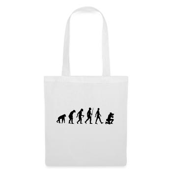 Evolution Fotograf Geschenk Mensch Affe Fotografie - Stoffbeutel - Weiß - Vorne