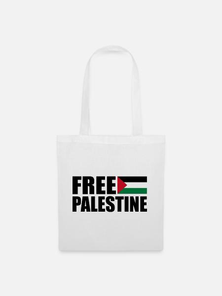Free palestine - Stoffbeutel - Weiß