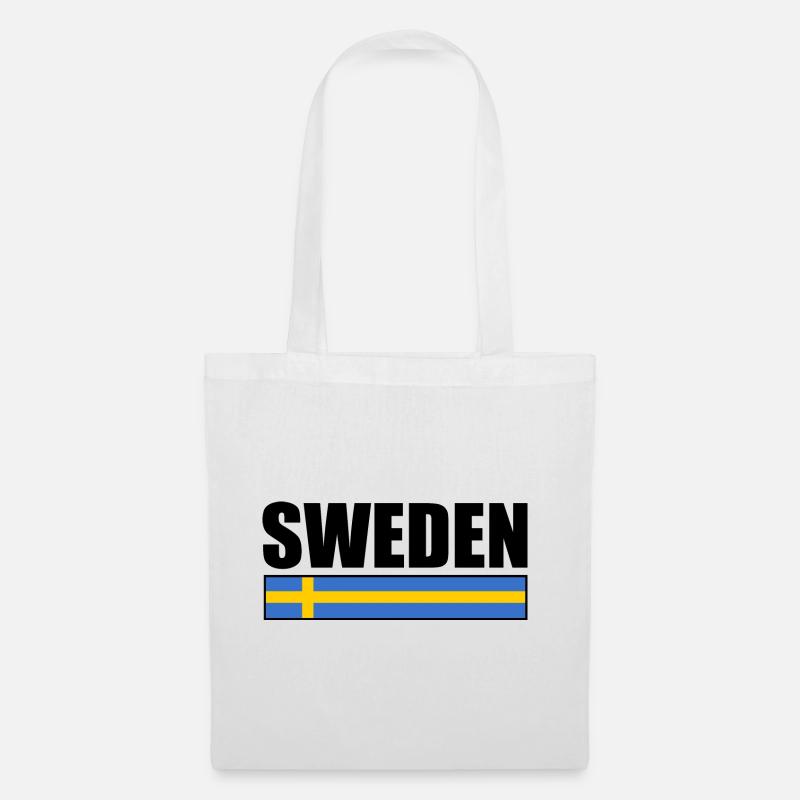 Schweden - Stoffbeutel - Weiß