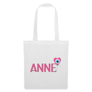 Anne mit Nazar Luftballon - Stoffbeutel - Weiß - Vorne
