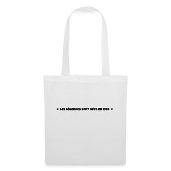Les légendes sont nées en 1995 - Sac en tissu - blanc - Devant