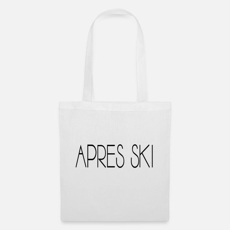 Apres Ski - Stoffbeutel - Weiß