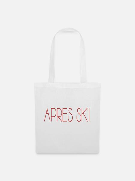 apres ski - Stoffbeutel - Weiß