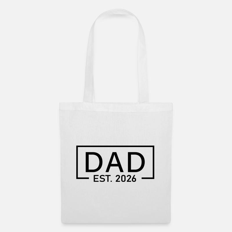 Papa Est 2026 Logo Vater 2026 loading Neuer Vater 2026 - Stoffbeutel - Weiß