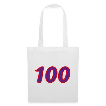 100. 100 YEARS. 100th ANNIVERSARY. BIRTHDAY 100 - Tote Bag - white - Front