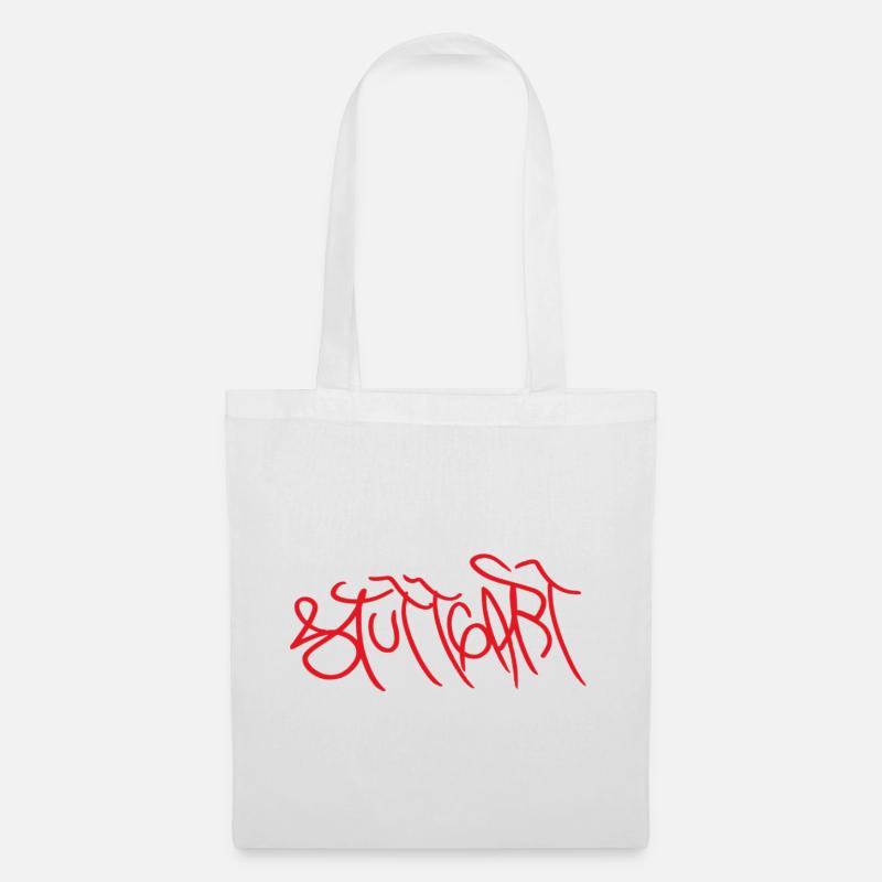 Stuttgart Graffiti T-Shirt - Stoffbeutel - Weiß