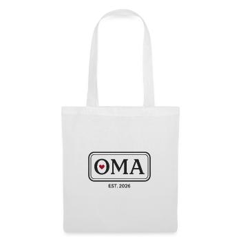 OMA EST. 2026 Proud Grandmother Announcement - Tote Bag - white - Front