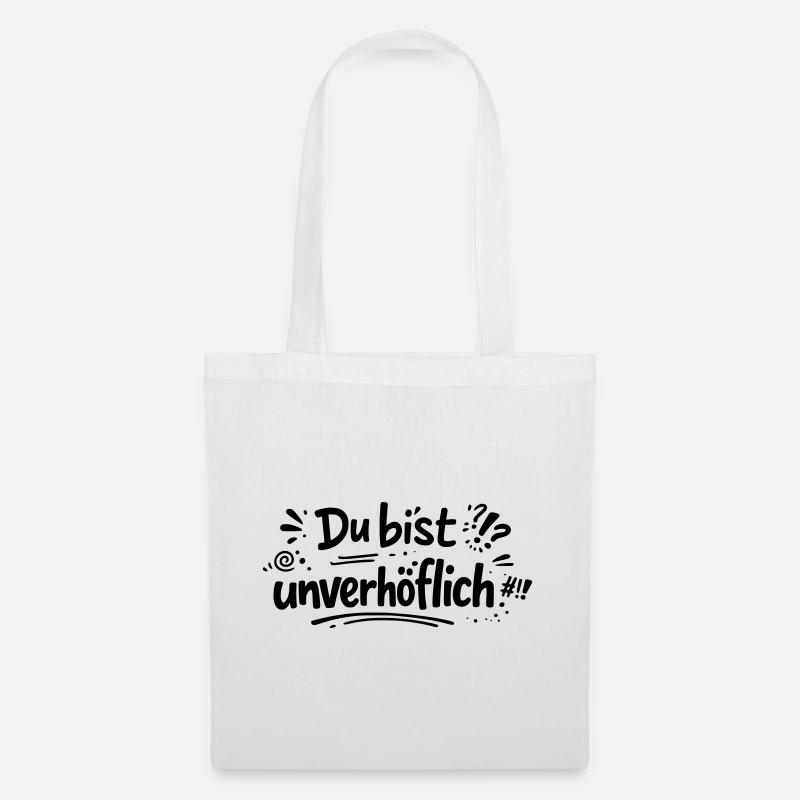 Unverhöflich - Stoffbeutel - Weiß