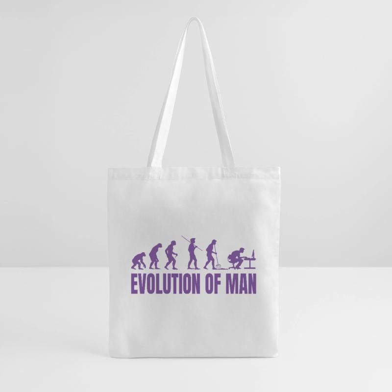 Programmer Computer Freak Evolution Retro Tote Bag