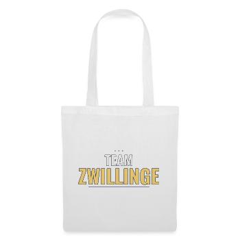 Team Zwillinge Baby Geschenk – Sachsen‑Stolz - Stoffbeutel - Weiß - Vorne