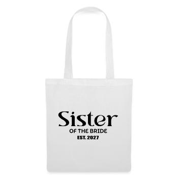 Schwester der Braut 2027 - Stoffbeutel - Weiß - Vorne