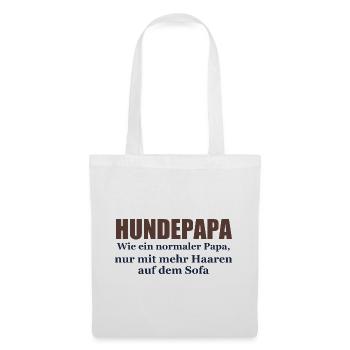 Hundepapa – Wie ein normaler Papa - Stoffbeutel - Weiß - Vorne