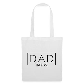 Dad Est. 2027 New Dad 2027 - Stoffbeutel - Weiß - Vorne