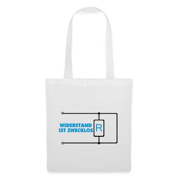 La résistance est futile - Sac en tissu - blanc - Devant