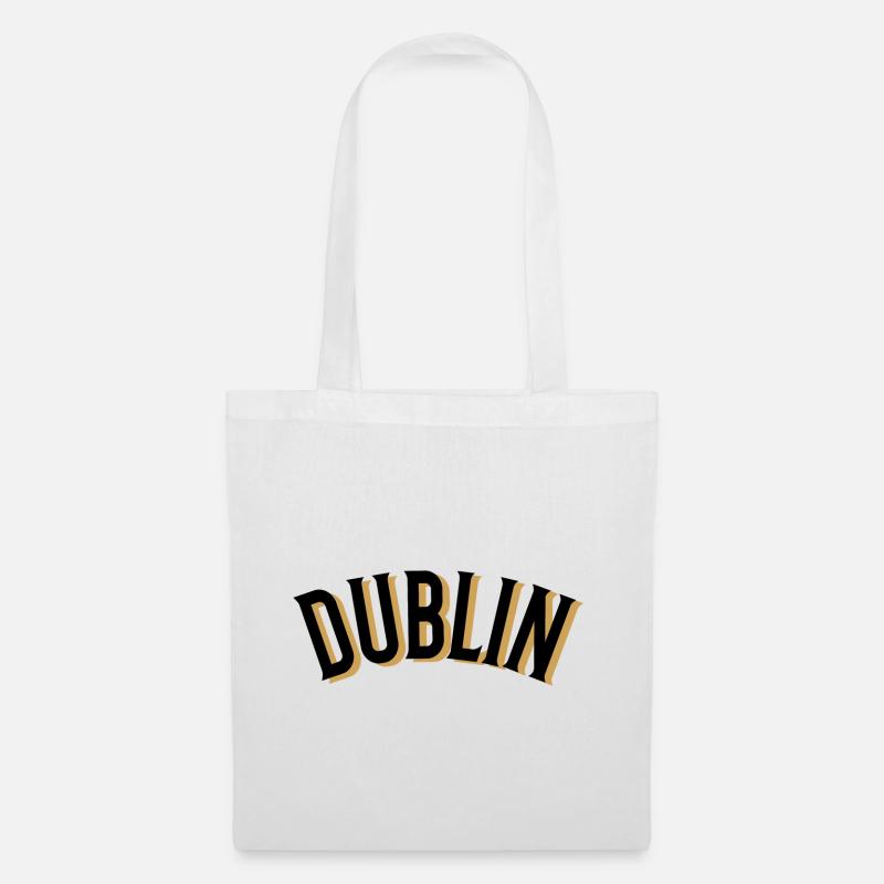 Dublin, Irland - Stoffbeutel - Weiß