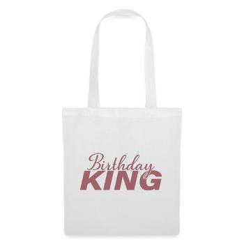 Birthday King - Cadeau de fête d’anniversaire cool pour hommes - Sac en tissu - blanc - Devant