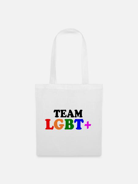 Team lgbt - Stoffbeutel - Weiß
