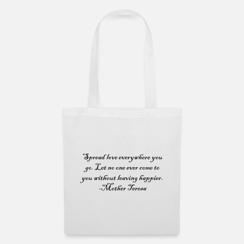 Spread love everywhere you go. - Stoffbeutel - Weiß