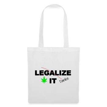 Weed Cannabis Marijuana Legalization - Tote Bag - white - Front