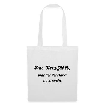 Le cœur ressent - Sac en tissu - blanc - Devant