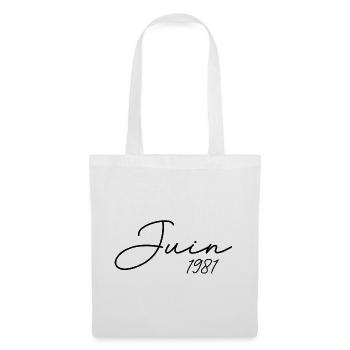 1981 Birthday June 1981 Gift June 1981 - Tote Bag - white - Front