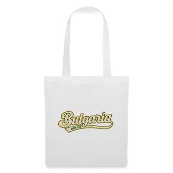 Bulgaria - Bulgarien - Vintage Schrift - Stoffbeutel - Weiß - Vorne