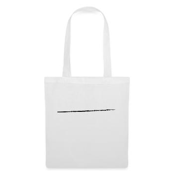grungy line Linie Kunst Riss Schnitt Strich - Stoffbeutel - Weiß - Vorne