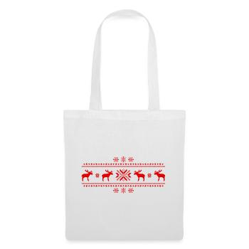 moose elk reindeer deer christmas Norwegian - Tote Bag - white - Front