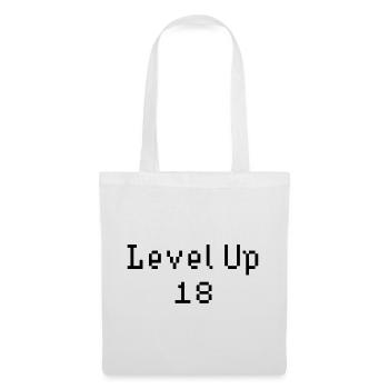 Level Up - 18th Birthday - Tote Bag - white - Front