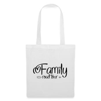 Vacances en famille - Sac en tissu - blanc - Devant