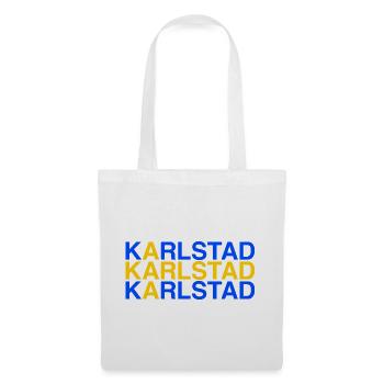 KARLSTAD Schweden Sweden Schwedische Flagge - Stoffbeutel - Weiß - Vorne