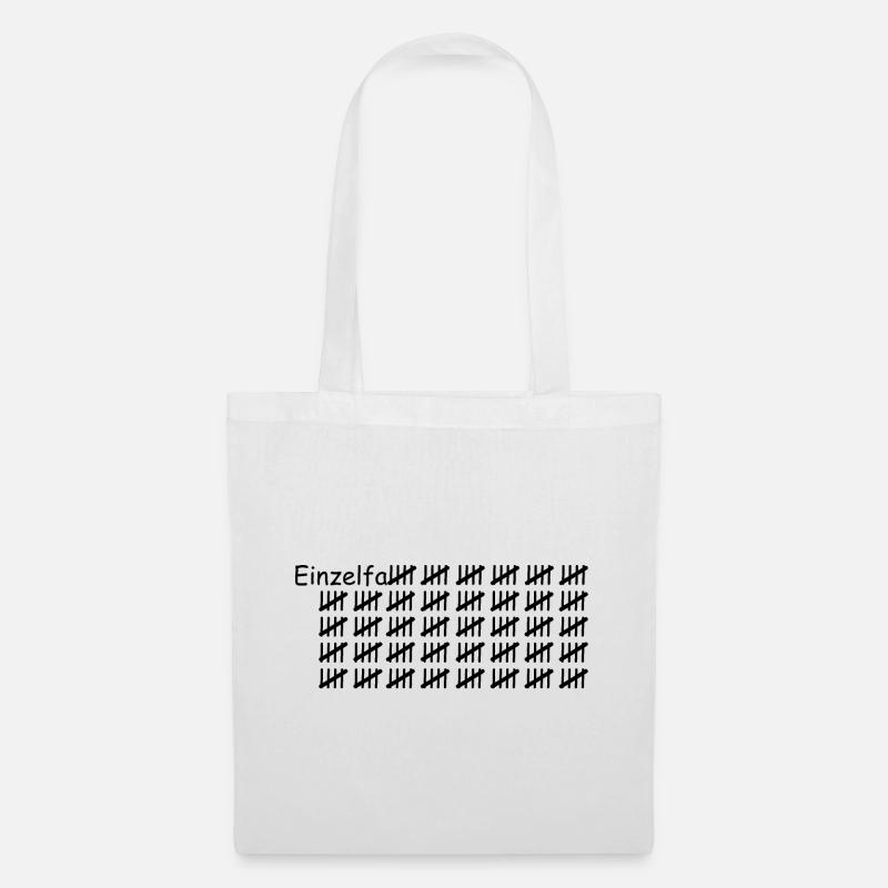 Single case black - Tote Bag - white