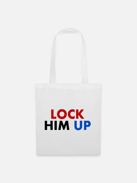 Lock him up - Stoffbeutel - Weiß