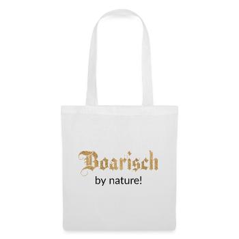 Boarisch by nature! Bayern - Stoffbeutel - Weiß - Vorne