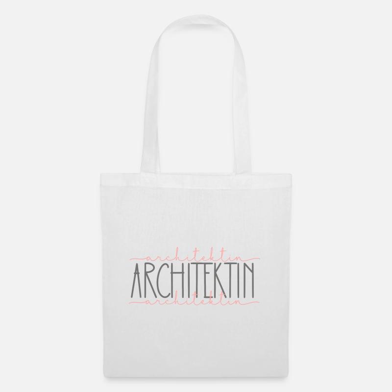 Architektin Geschenk Architektur Beruf - Stoffbeutel - Weiß