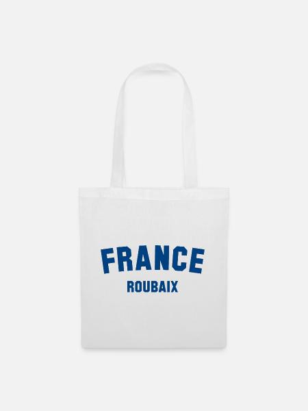 ROUBAIX France Frankreich - Stoffbeutel - Weiß