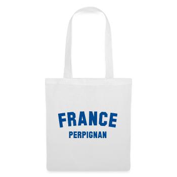PERPIGNAN, France, France - Sac en tissu - blanc - Devant