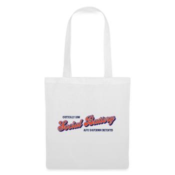 Battery level: Social empty – autoshutdown activated - Tote Bag - white - Front