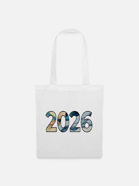 JAHR 2026 - Stoffbeutel - Weiß
