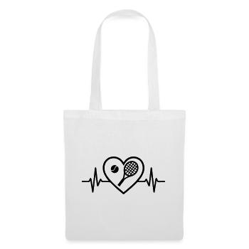 Tennis Heart - Tote Bag - white - Front