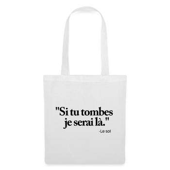 If you fall I'll be there - Tote Bag - white - Front