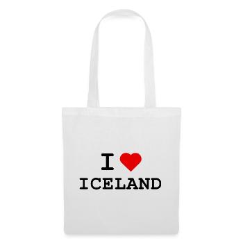 Ich liebe Island - I love Iceland - Tote Bag - white - Front