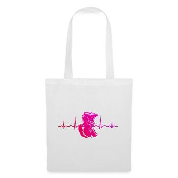 Clear motocross motif for every day - Tote Bag - white - Front