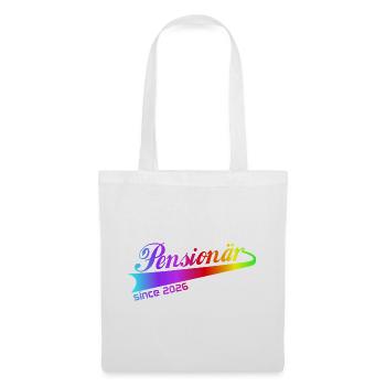 Pensionär 2026 Renten Hoodie, Tasse, Shirt - Stoffbeutel - Weiß - Vorne