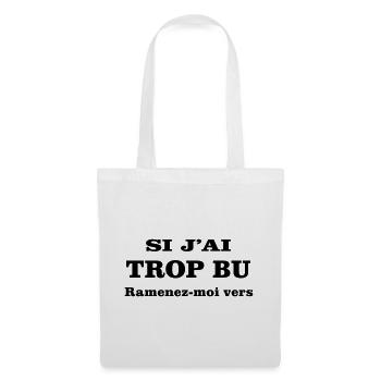 If I've drunk too much, take me back to - Tote Bag - white - Front