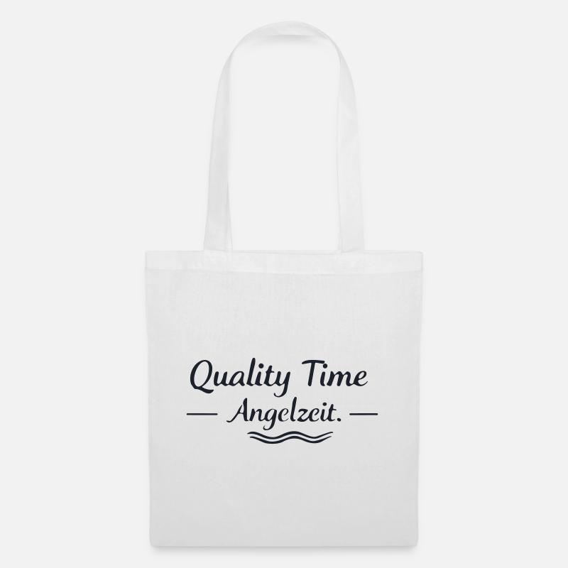 Temps de pêche de qualité - Sac en tissu - blanc