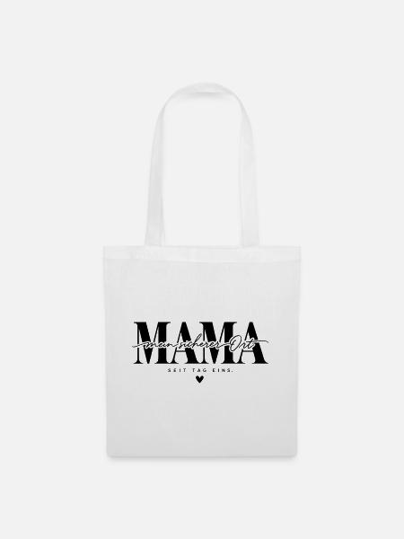Mama – Mein sicherer Ort Geschenk - Stoffbeutel - Weiß