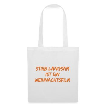Weihnachtsfilm Insider Spruch - Stoffbeutel - Weiß - Vorne