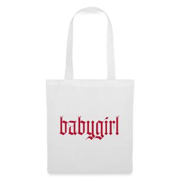 babygirl / gothik stil (rot) - Stoffbeutel - Weiß - Vorne