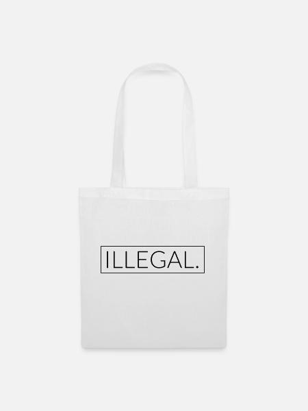 Illegal - Stoffbeutel - Weiß